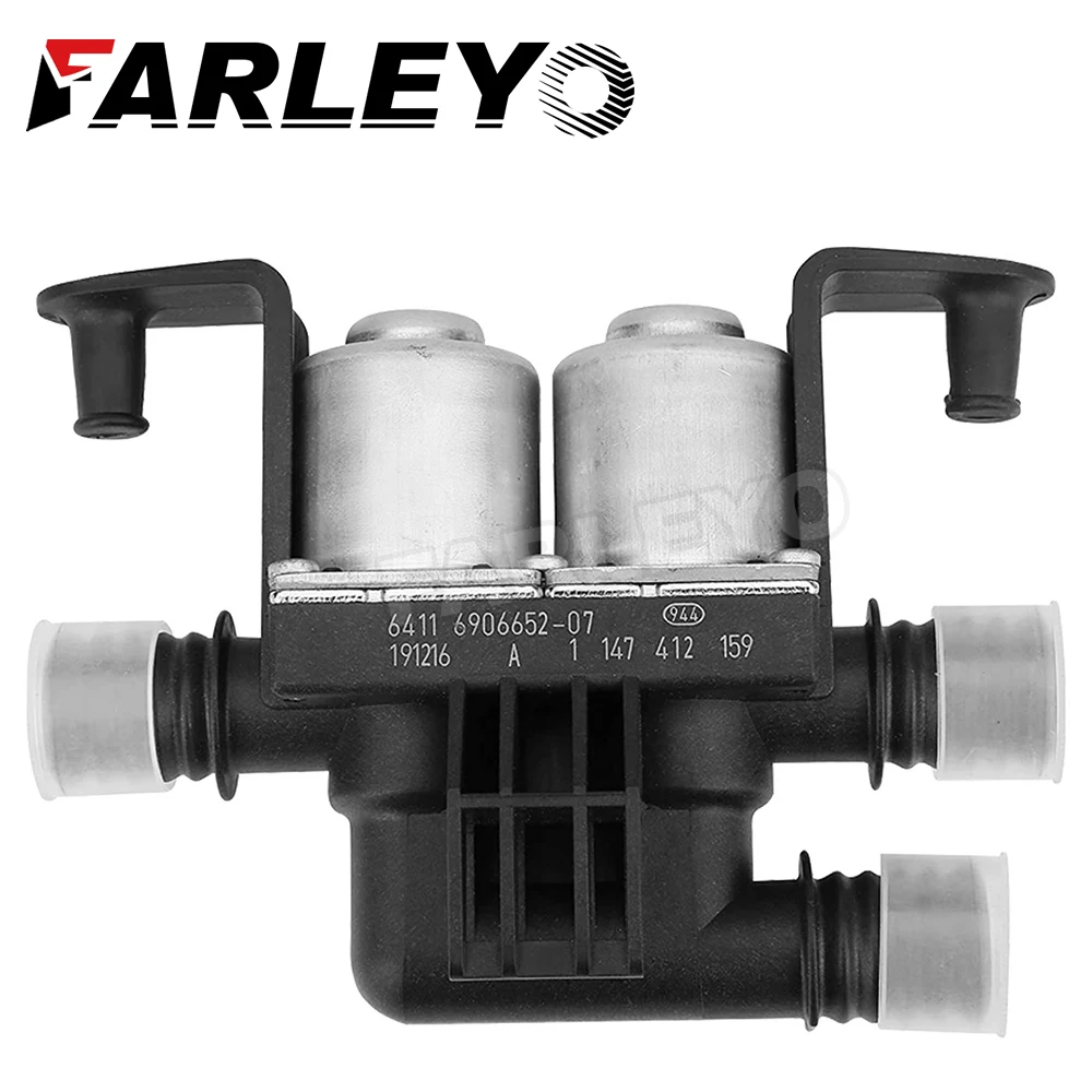 Farleyo 64116906652 Heater Control Valve For BMW X5 5 6 7 ’ E60 E63 E65 E66 535i 535i xDrive 535xi Water Cooling Solenoid Valve