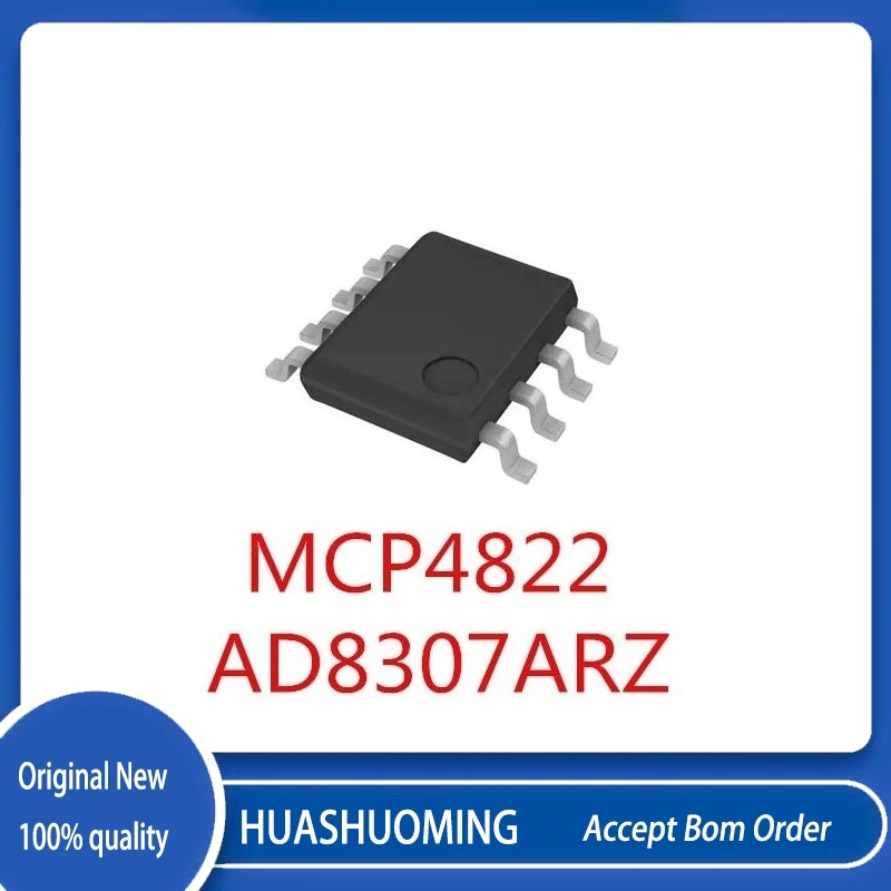 5Pcs/Lot AD8307ARZ  AD8307  AD8307AR  AD8307A  MCP4822-E/SN MCP4822  MCP482E  SOP-8