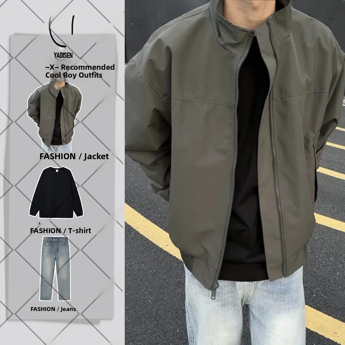 

Мужская короткая куртка-пилот в американском стиле: модный осенний комплект для стильного образа, тактическая куртка с воротником, трехслойная защита от непогоды