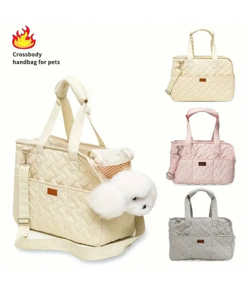 

Pet cat dog tote bag, no escape, portable, multifunctional, large capacity, breathable, horizontal bag, portable soft bag zwq