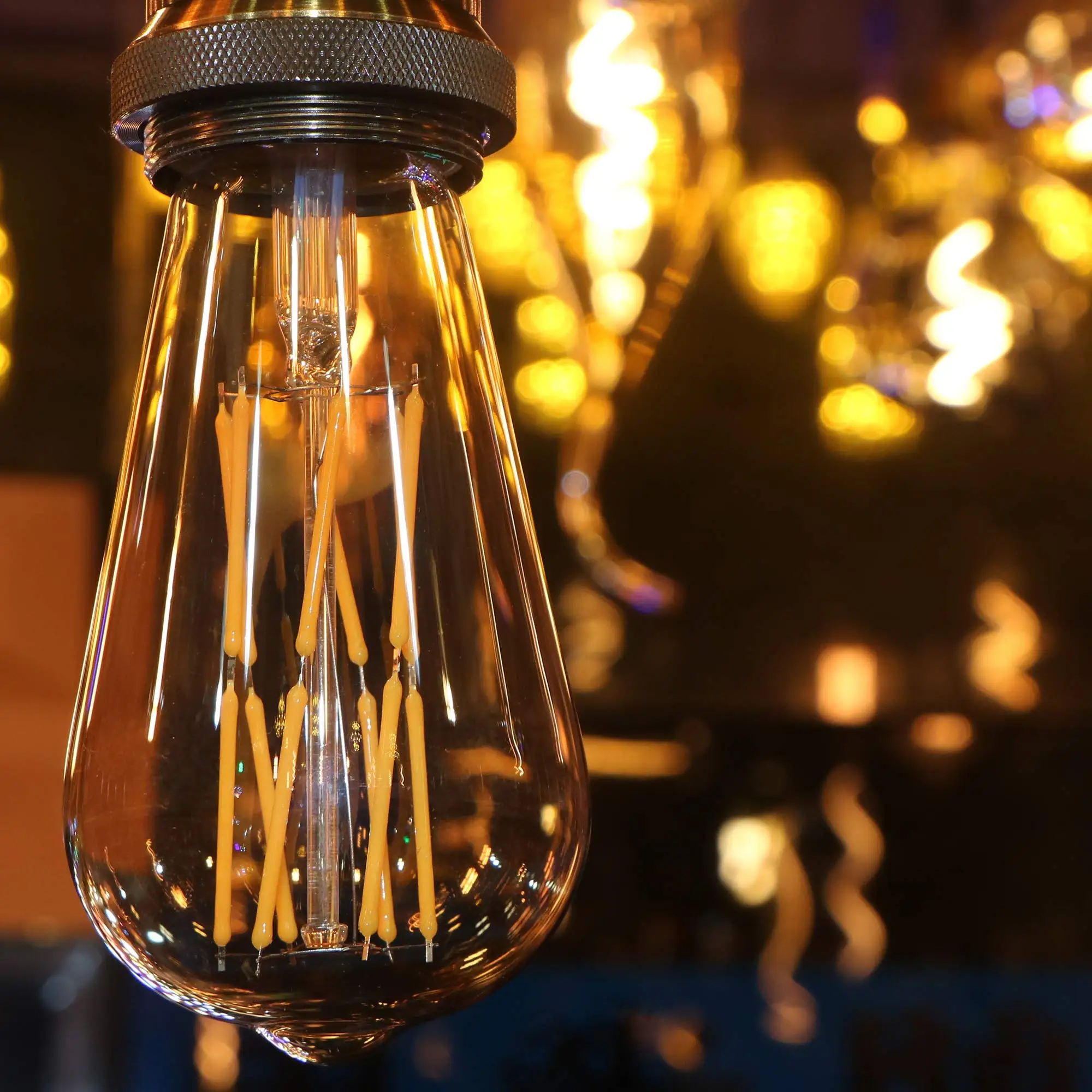 E27 Retro Edison LED żarówka z żarnikiem ST64 12W 16W 85-265V światło szkło od żarówki ciepły biały naturalna biel 4000K żarówka oświetlenie