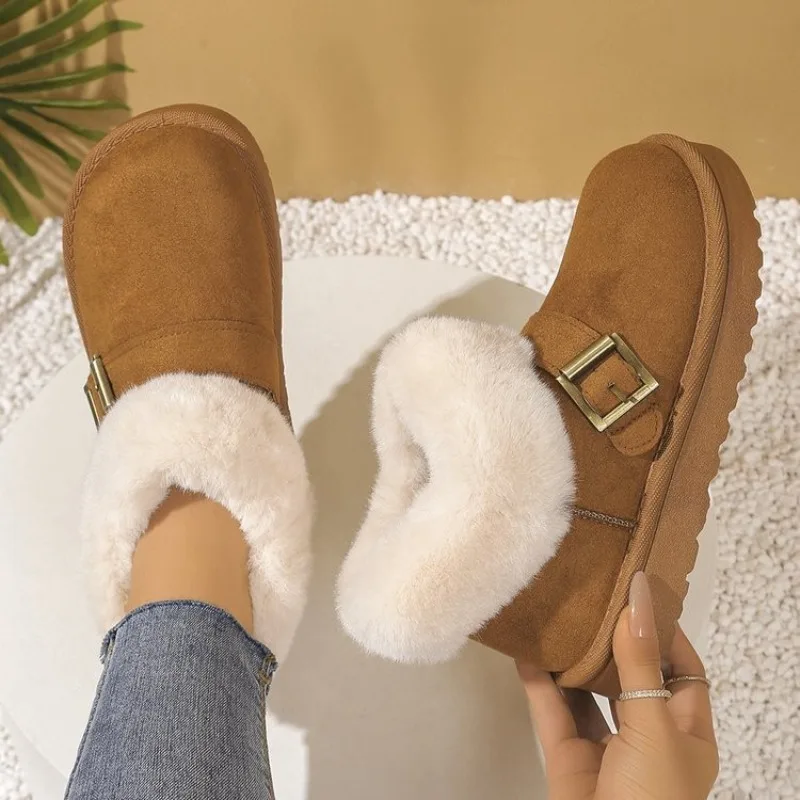 おしゃれで多用途な厚底スノーブーツ レディース 秋冬新作 ソフトソール カジュアル 快適 暖かい綿靴