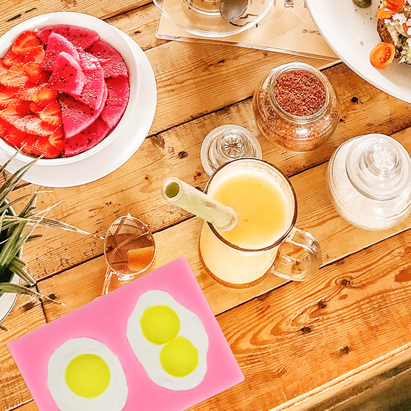 

Fried Egg Shape Chocolate Silicone Fondant Mold Cake Diy Food Craft Tool Durable Heat Resistant Non-Stick Easy Demoulding