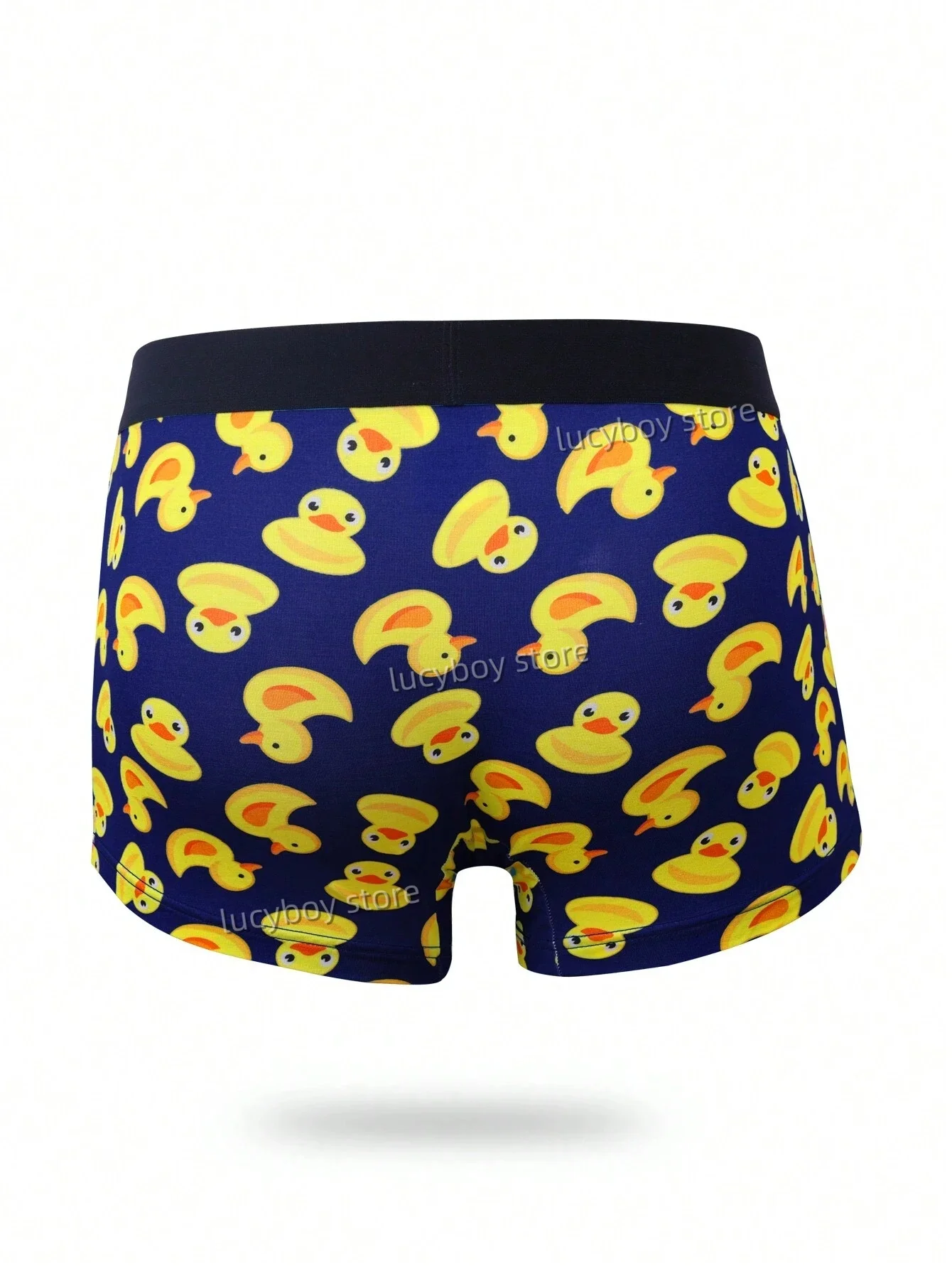 Mens New Yellow Duck Pattern Boxers Shorts Panties Men's Underpants Comfortable Cartoon Duck Man Underwear Mens Clothing