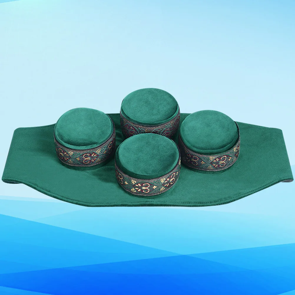 1 Set of Moxibustion Box Smokeless Moxa Holder Neck Massages Box Moxa Container with Cover No Copper Box Green