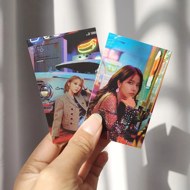 8pcs/set KPOP MAMAMOO New Album TRAVEL Double Sides Postcards Photocards Mina Sana Momo Fans Collection