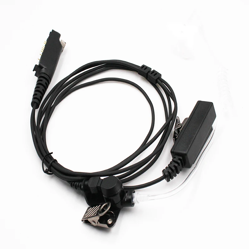 Colgador de oreja de tubo acústico de dos cables para Radios Sepura, STP8000, STP8035, STP9038, STP8040, STP9080, STP9000, STP9100, STP9200 SC, 300-01628