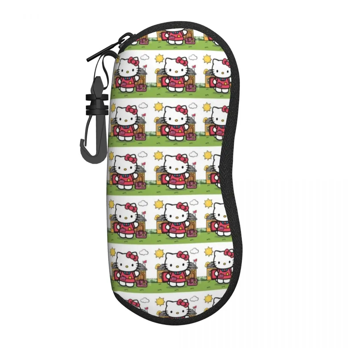 Hello Kitty Soft Shell Ultra-Light Eyewear Case - Scratch-Resistant and Space-Saving Glasses Bag for Outdoor Adventures