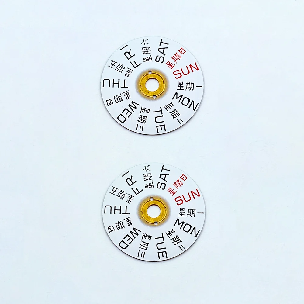 Аксессуары для часов, подходящие для ETA2836, недельный циферблат, в 3-х часах, запасные части для часов