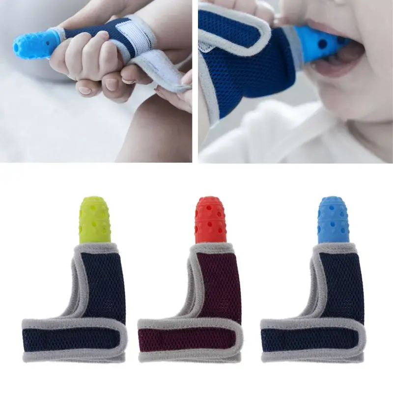 

Y1UB Children Infant Anti Biting Eat Hand for Protection Gloves Baby Prevent Fingers Nails Glove for Toddler Kids Harmle