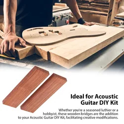 Puente para guitarra acústica de madera maciza sin acabar