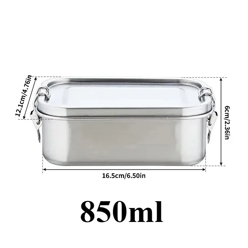

Stainless steel lunch box partition, portable leak proof bento box, travel food bento container, dishwasher washable