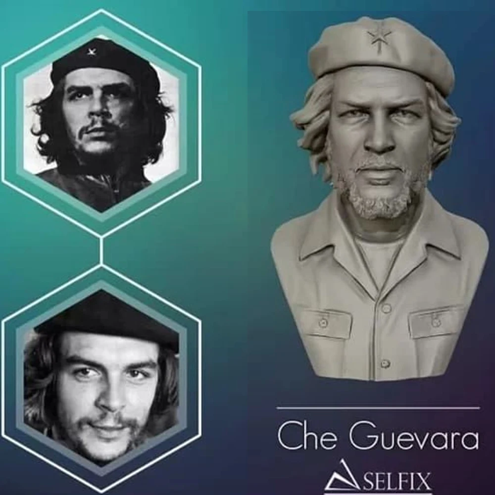 1/10 Scale Resin Bust model Kit Che Guevara Cuba Model Assembly Kit Historical Bust Figure GK Unassembled Model Toy