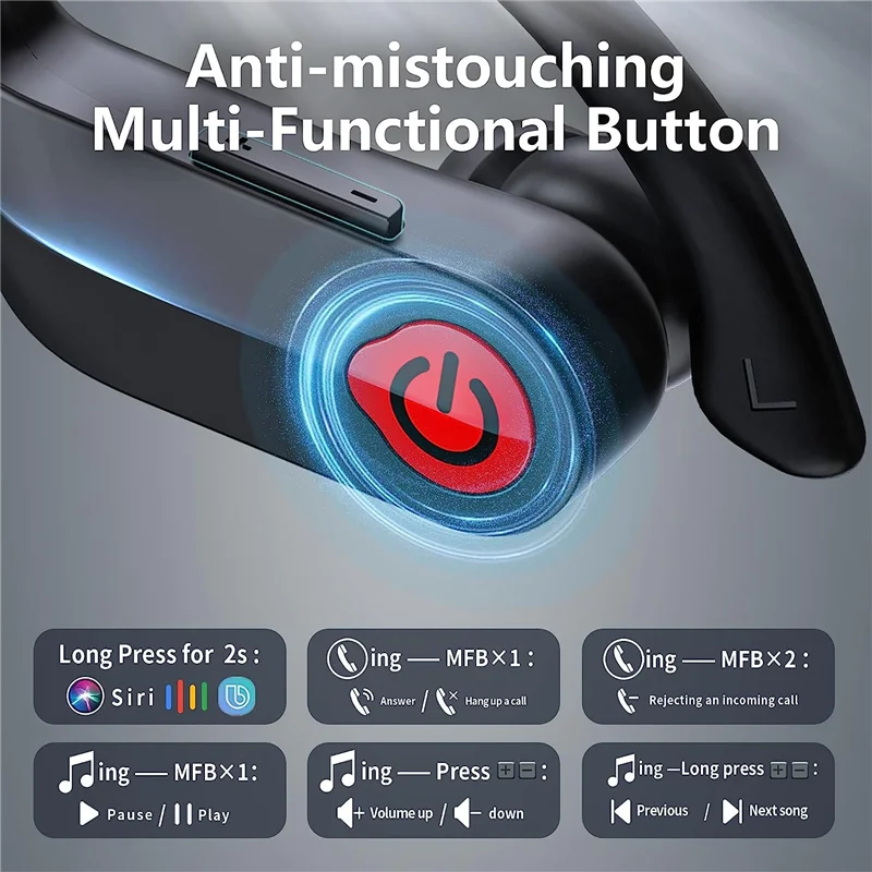 Wireless Earbuds Bluetooth Headphones Stereo Sound Ear Buds IPX7 Waterproof Over Ear Earphones for