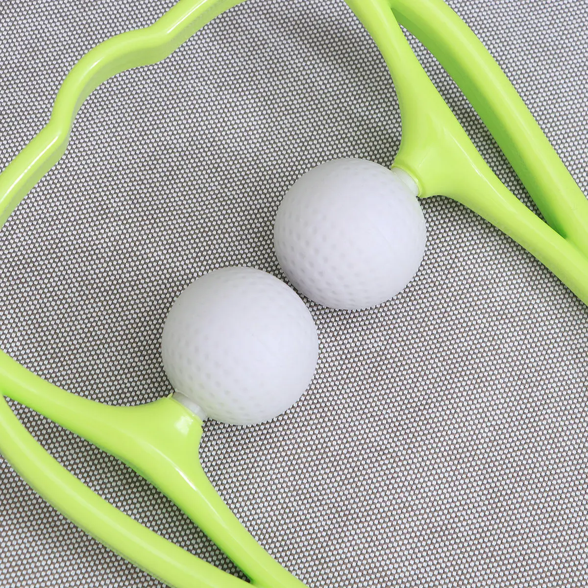 

Светло-зеленый массажный ролик для шеи, портативное ручное терапевтическое устройство для снятия усталости шеи, плеч и поясницы, эргономичный ручной массажер