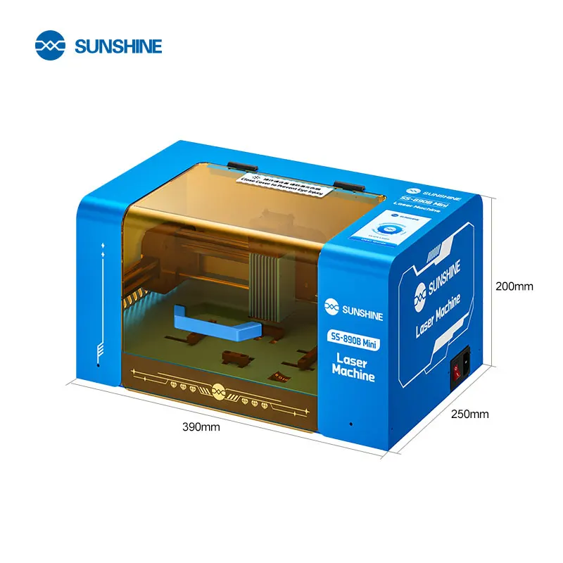 サンシャイン SS-890B ミニ多機能レーザー画面剥離機 スクリーンスタンド ガラス背面カバー接着剤除去レーザー機
