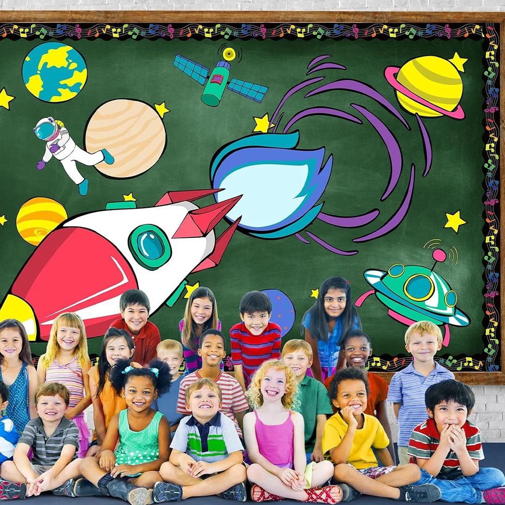 

1 Theme Border Sticker Cuttable Self-Adhesive For Bulletin Board Classroom School Home Decoration Rolled