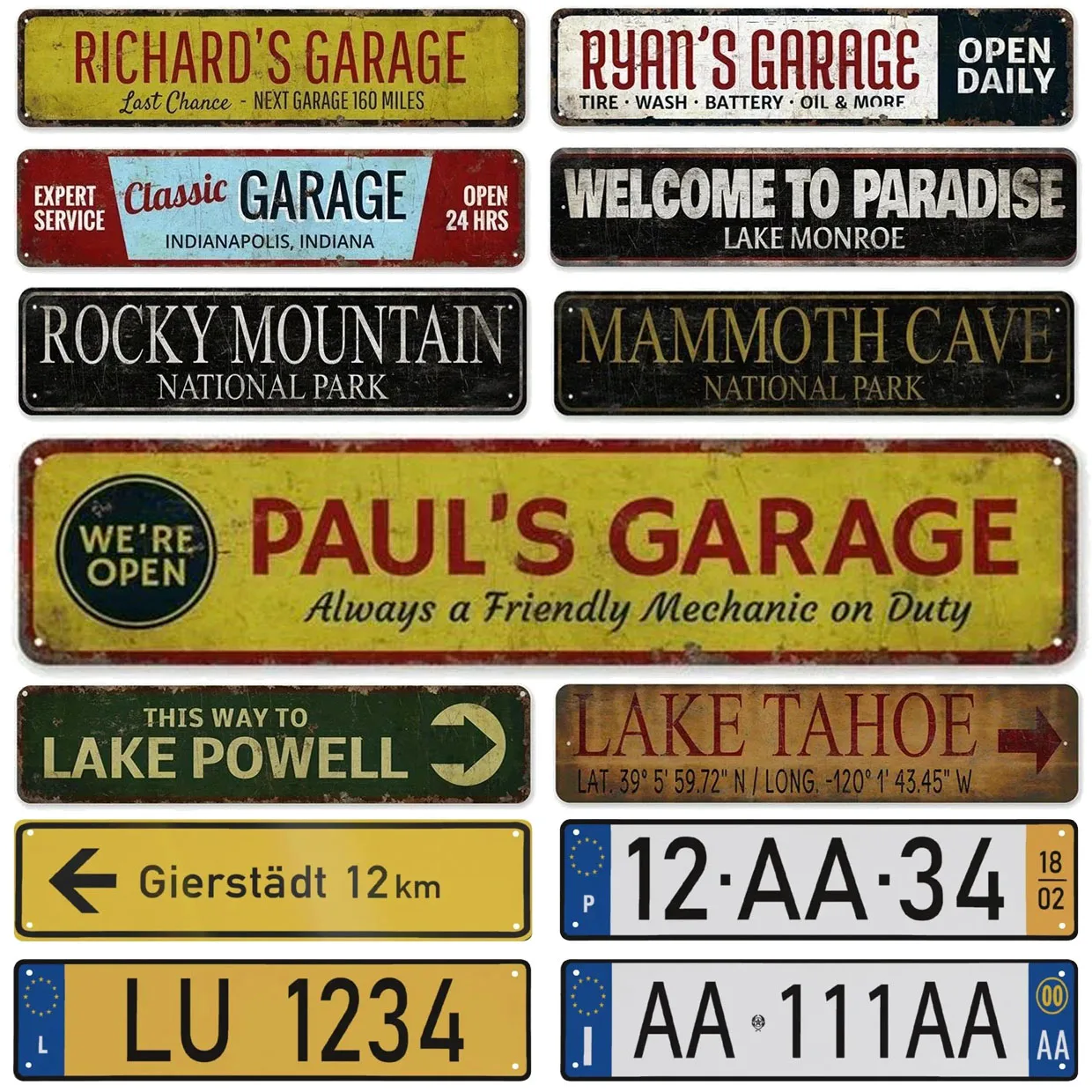 Outdoor Metal Tin S…