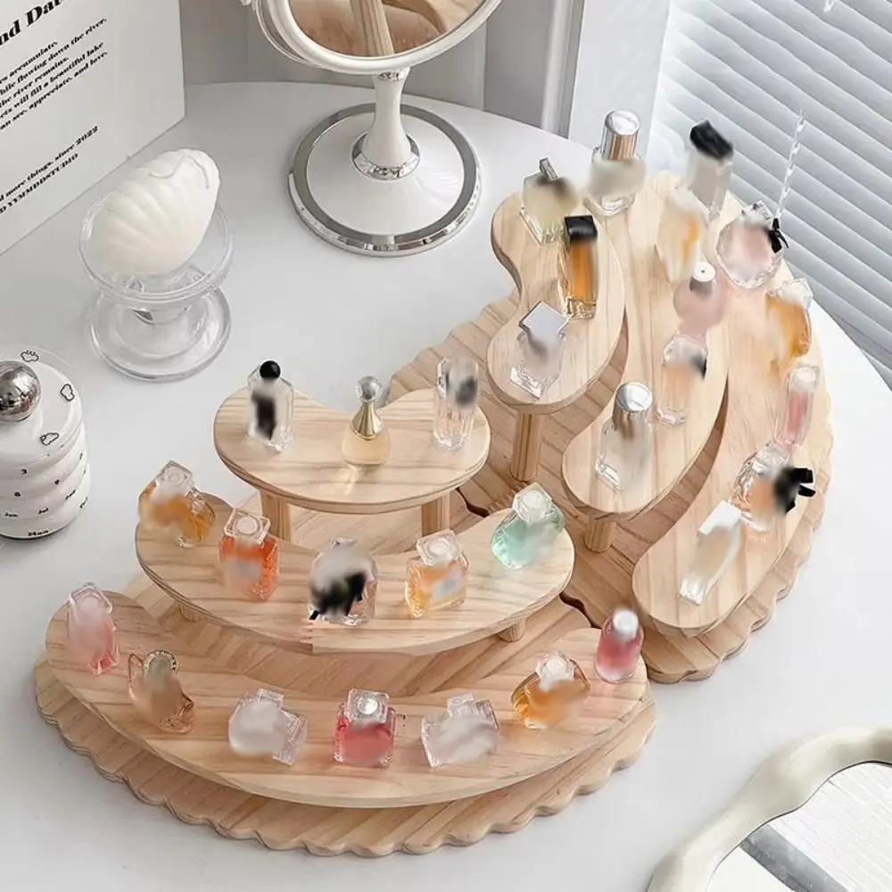 

Креативная деревянная подставка-витрина для демонстрации товаров, DIY, для дома, для кексов, прочная, компактная, для фигурок, для спальни