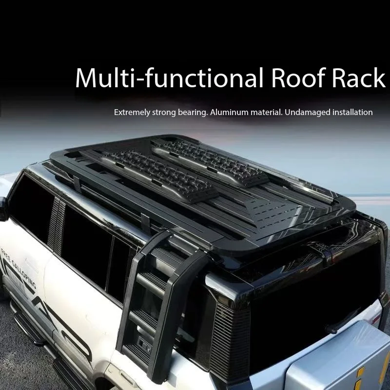 For Baic Bj40Car Roof Racks Side Ladder Car Side Storage Box Off-Road/Suv Upgrades Aluminum Alloy Roof Rack for Bj40 Accessories