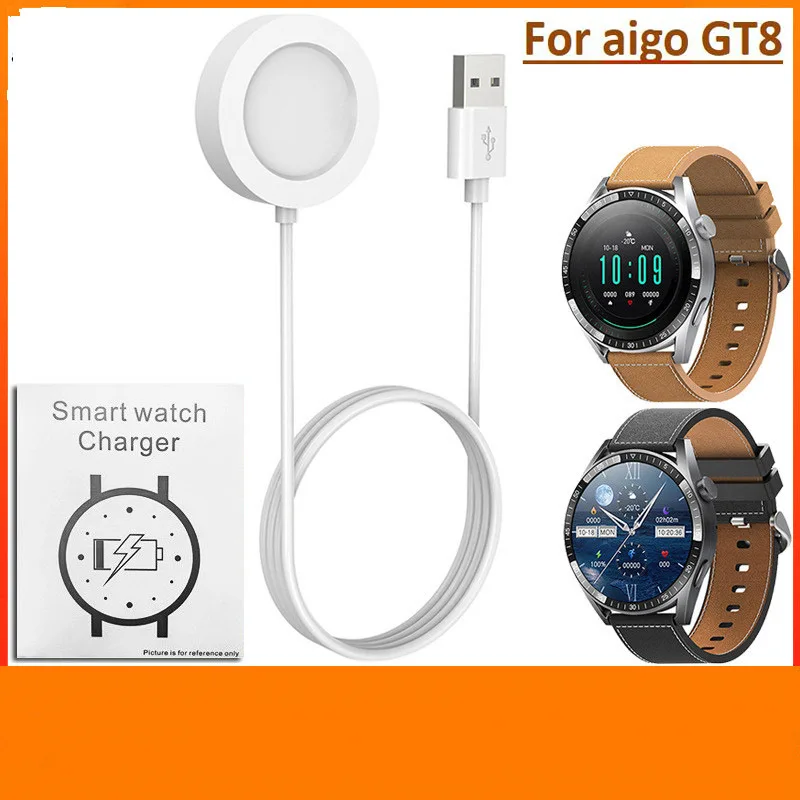 White Adapter For aigo GT8 USB Cable Replacement 100CM Fast Clip Charger accessories Smart Bracelet Watch Charging