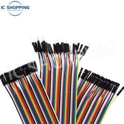 40PCS Jumper Wire DuPont Line DuPont Cable Connection male to male+female to female and male to female for Arduino DIY KIT