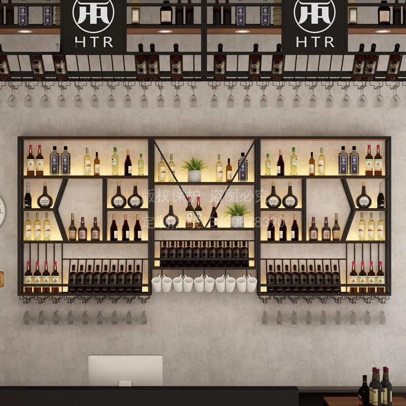 

Decoration Shelves Bar Cabinet Living Room Kitchen Storage Restaurant Display Luxury Wine Cabinet Modern Estante Home Furniture