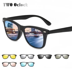 TWEE Oclock Magnetische Zonnebril Vrouwen Clip Op Zonnebril Mannen Gepolariseerde UV400 TR90 3D Nachtzicht Dioptrie Recept Glas C2208