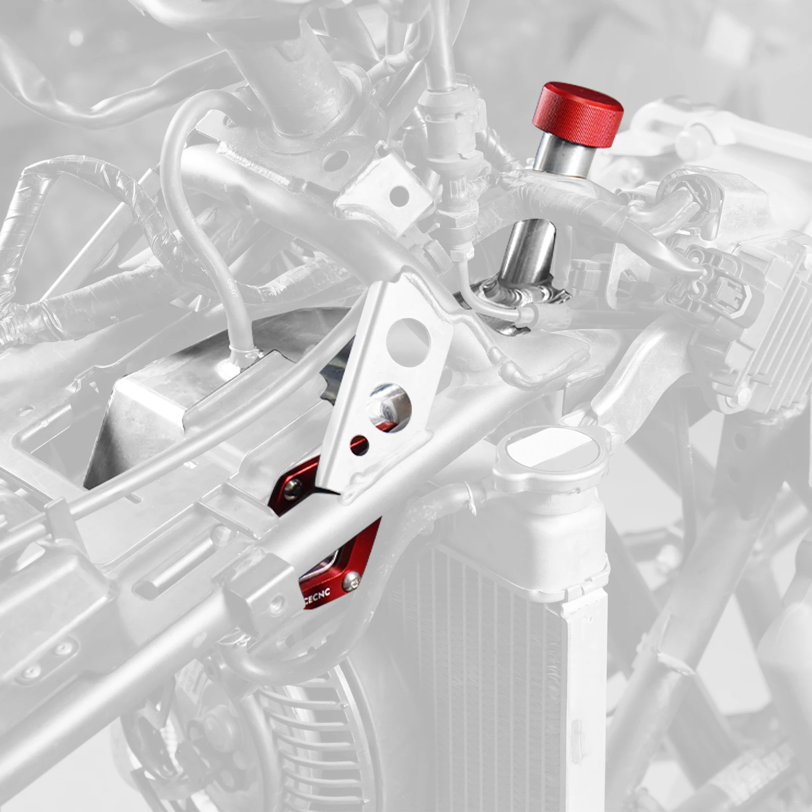 Für Honda TRX450R ER Kühlerbehälter Tank mit Kappe ATV Kühlmittel Squid Container für Honda TRX450R 2006-2009 TRX450ER 2006-2014 – Detail 12