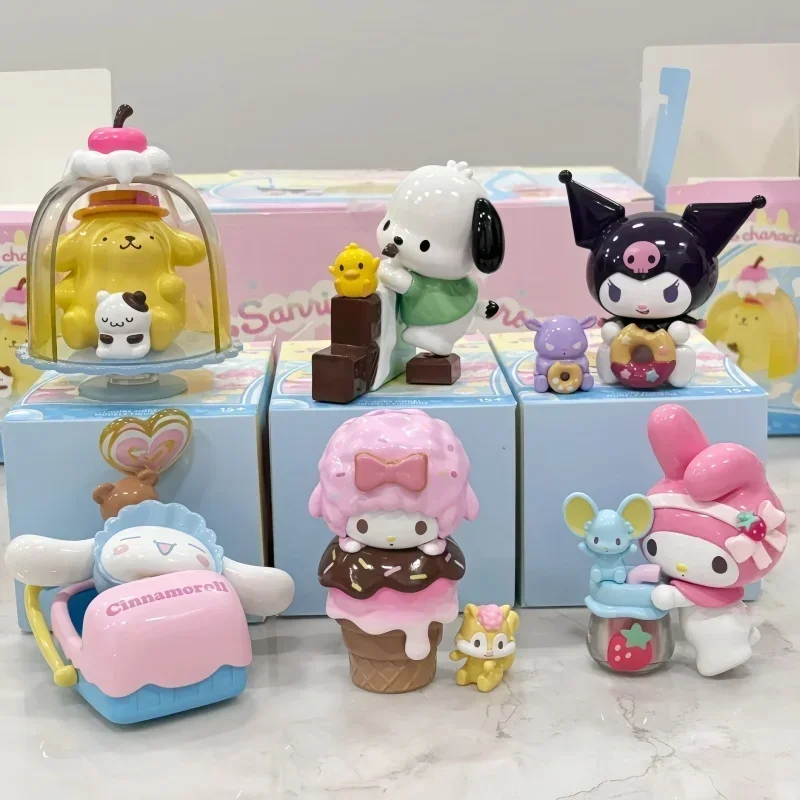 Genuine Miniso Sanrio Colorful Food Fun Series Series Model Kuromipacha Dog Jade Guigou Girl Birthday Children Gift Toy