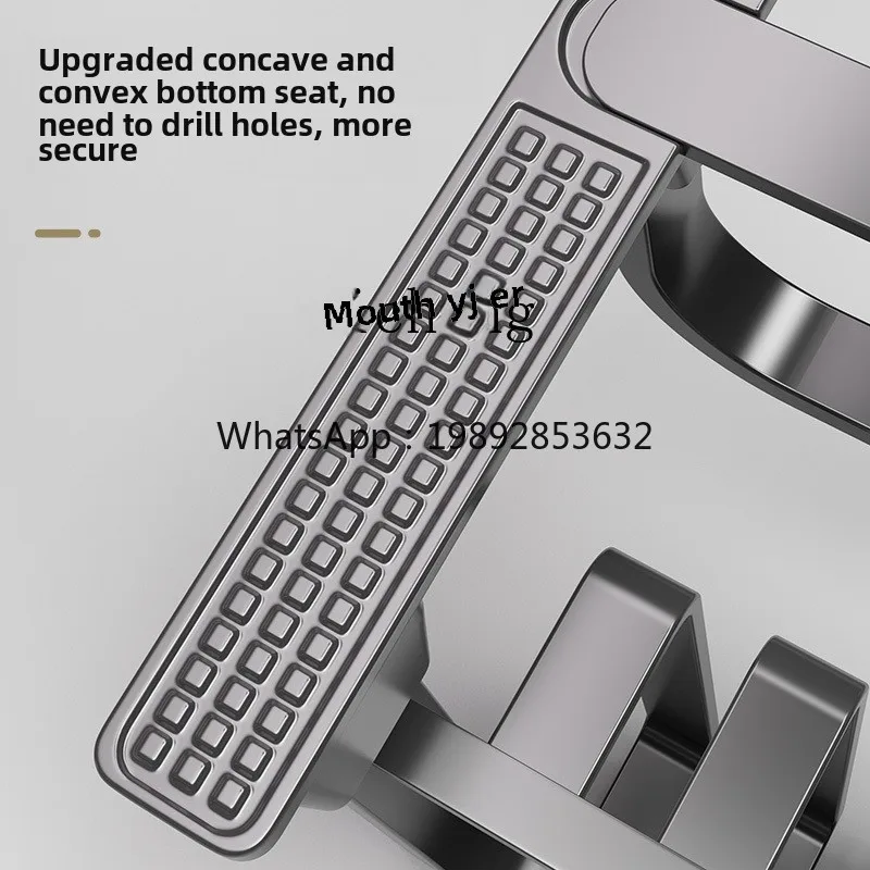 FF  Towel Rack Toilet Shelf No Punching Bathroom Integrated Pendant Toilet Space Aluminum Towel Rack