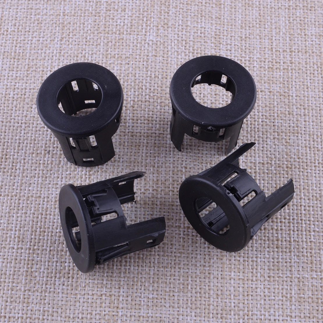 4Pcs Black Plastic Car Parking Assist Sensor Bracket Bezel 5LS52TZZAA Fit for Dodge Ram 1500 Classic