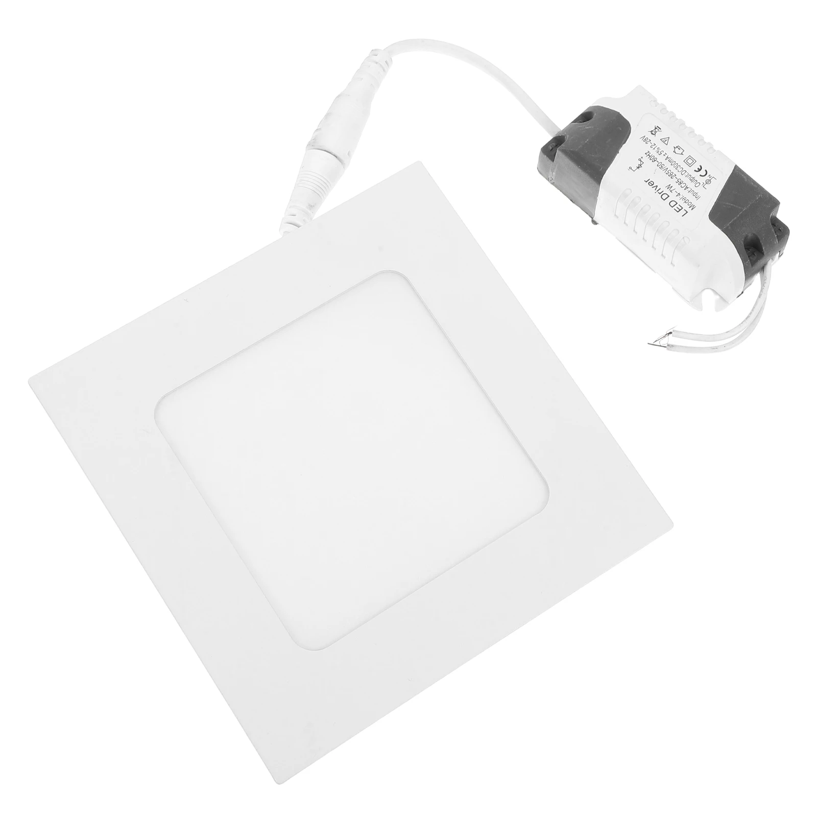 

Square Panel Lamp 6W LED Bulb Warm White 3000-3500K Flush Mount Ceiling Light Home Office Kitchen Living Room Hallway Storage