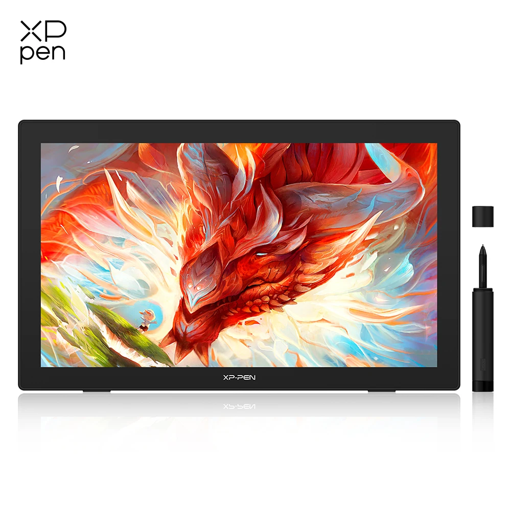 Xppen Artist 24 Qhd Graphic Tablet Monitor 2k Resolução 238 Polegadas Caneta Desenho Display Suporte 60 Graus de Inclinação para Windows Mac