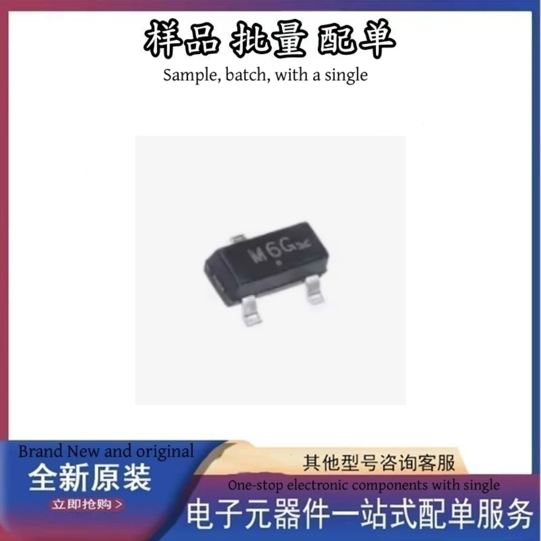 Circuitos integrados de transistor MOSFET, componentes electrónicos, chip IC, MMBF4393LT1G SOT-23-3 M6G n-channel 30V 1A, nuevo y original