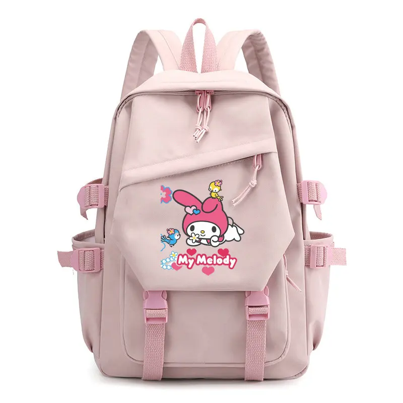 

MINISO Kuromi Melody для подростков, мальчиков и девочек, детские школьные сумки для книг, женский рюкзак, подростковый студенческий рюкзак для ноутбука