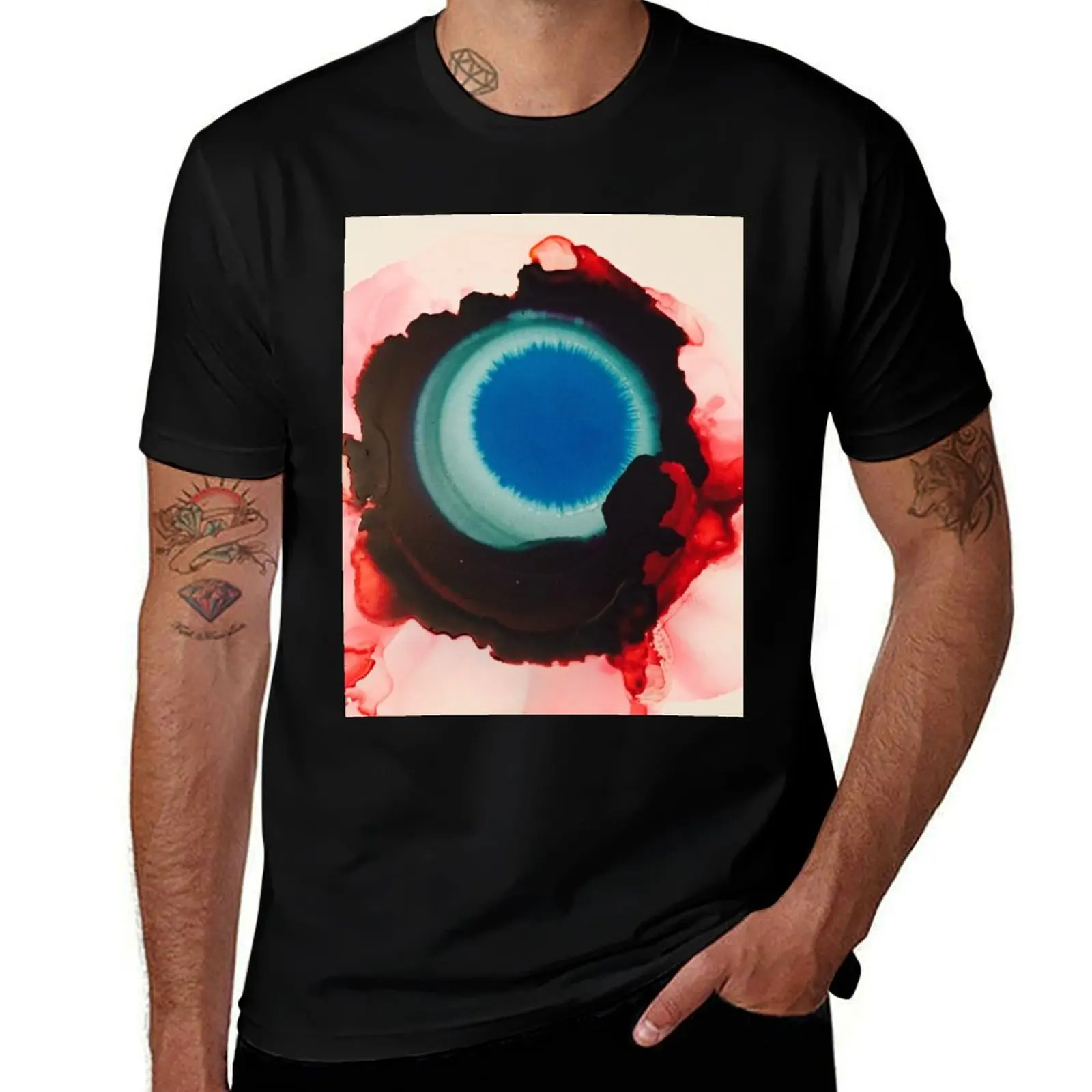 

Deep Blue Eye T-Shirt boys whites Aesthetic clothing plus sizes affliction shirts t shirts for men