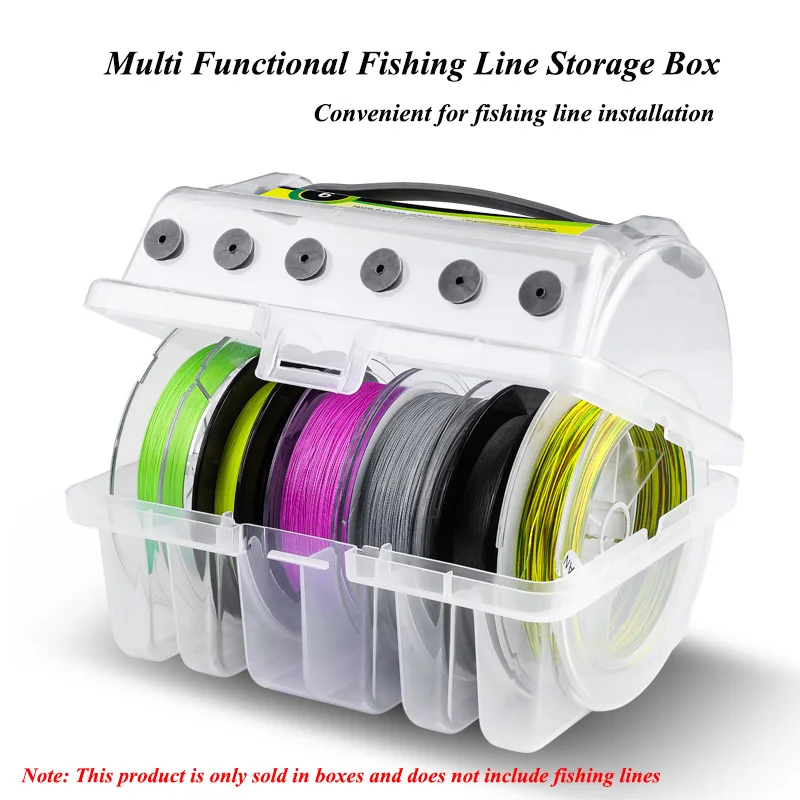 Multi Functional Fishing Line Large Storage Box Fishing Line Winder for PE Line Nylon Line Carbon Line Portable Fishing Gear