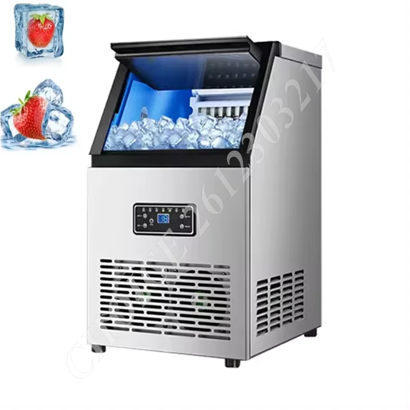 

Small Desktop Ice Maker Commercial Ice Machine 40kg/Day Stainless Steel Ice Machine with 48 Lbs Capacity Ideal for Restaurant