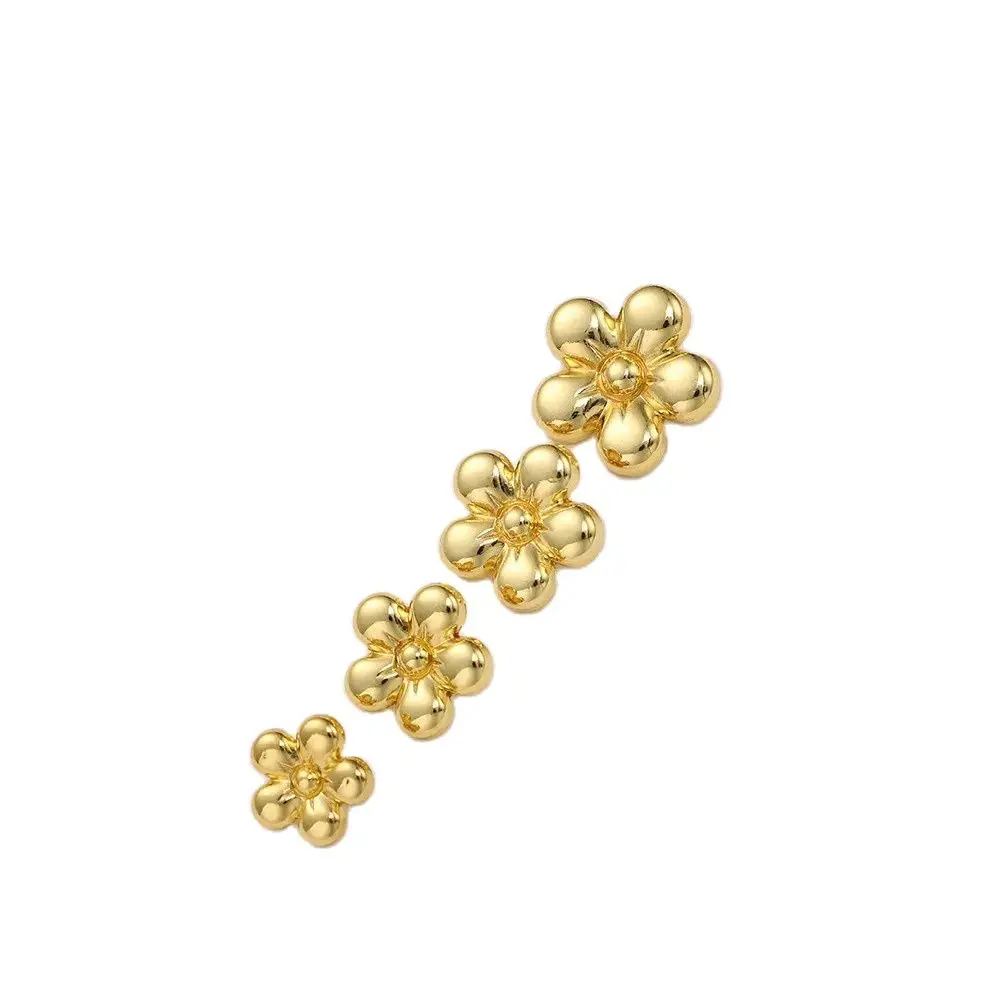 Lèvent de manteau en métal avec fleurs 3D, vêtements de luxe, construction, bricolage, vente en gros, 10 pièces