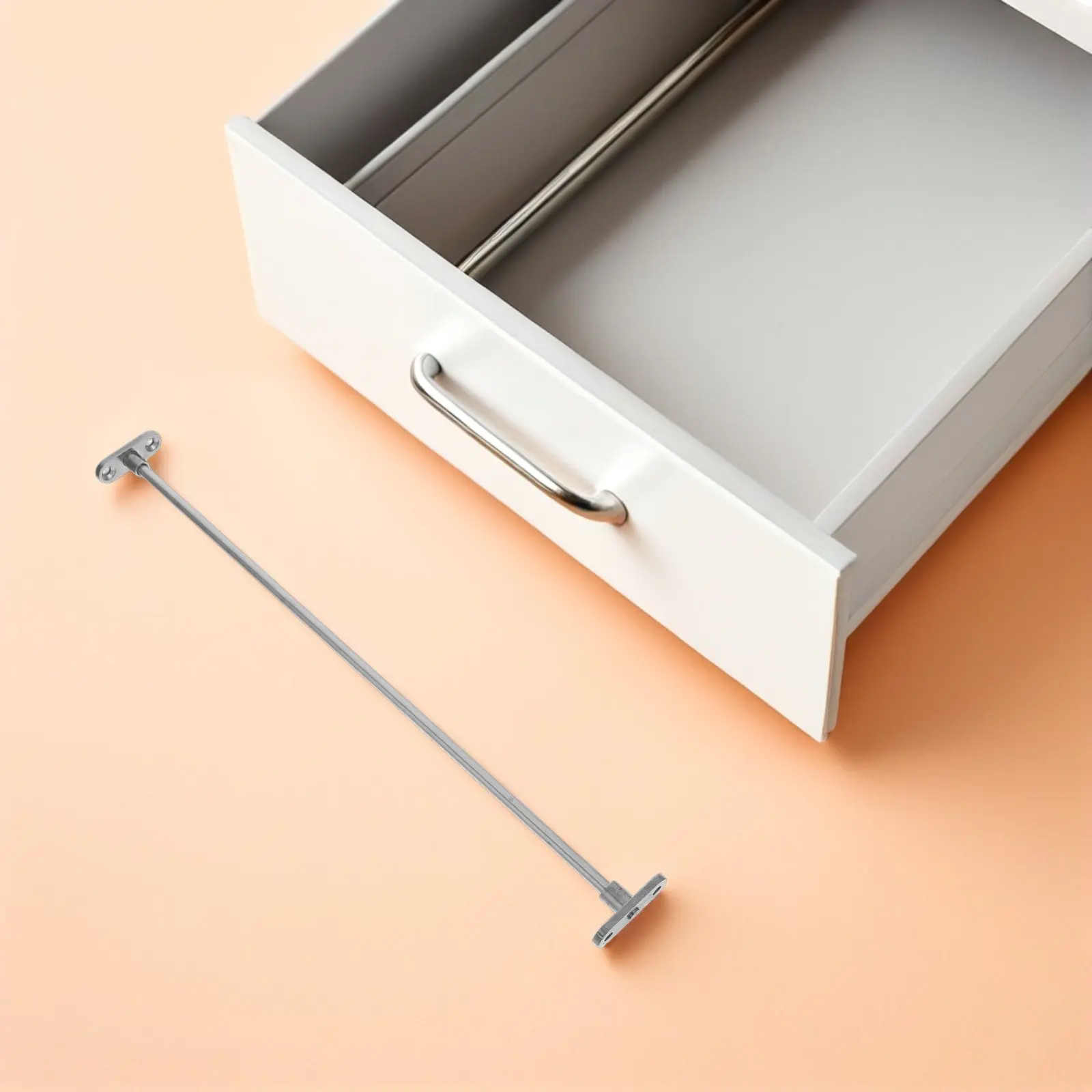 30Cm Stainless Steel Hanging File Folder Rail for File Cabinet Desk Drawer Heavy Duty Folder Hanger Space Optimizing Kitchen - view 4