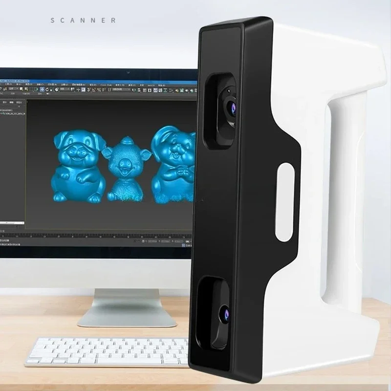 Dreambot3D LC-130 Full Color Scan Real Time Output Gestructureerd Licht Wit Licht 3D Scanner voor Auto Auto Voet Pad