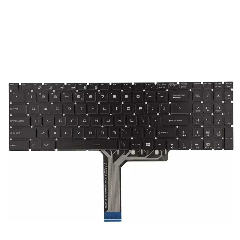

New For GS75 WS75 MS-17G1 17G2 17G3 9SG 9SF 8SG 8SF 9SD 8SE US RGB Backlit Full Color English Keyboard