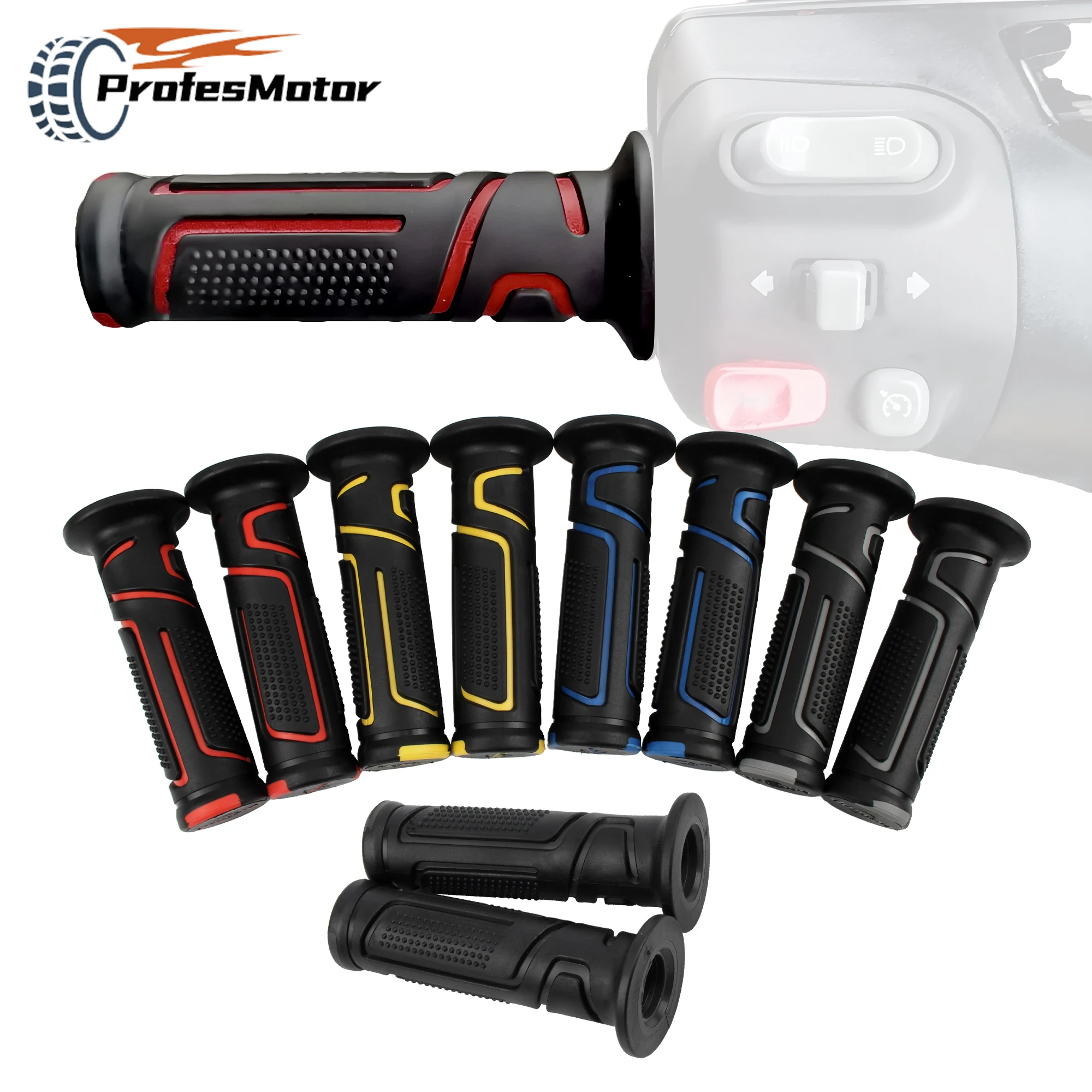 

Universal 22mm 24mm Motorcycle Handle Grips Handle Bar Grips for Yamaha Kawasaki Suzuki Scooter Motocross DirtBike Modified Part