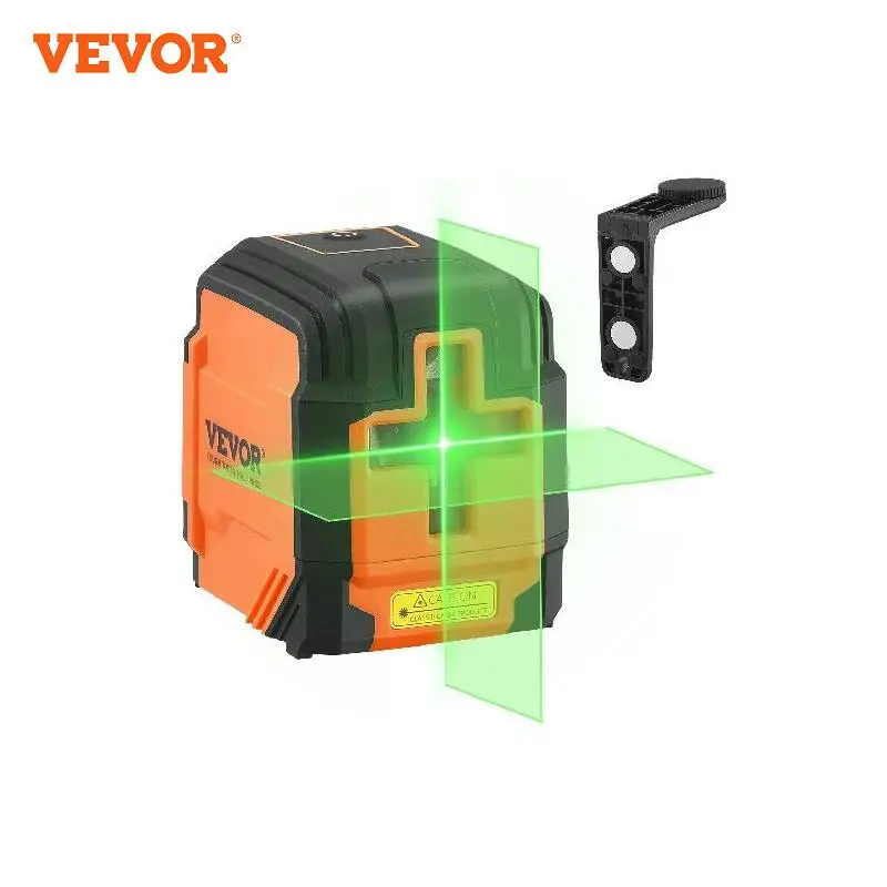 VEVOR 100/50ft Self Leveling Laser Level Manual 3 x 360° Cross Line Laser Remote Control 2/12/16 Lines Green Red Laser Beam Line