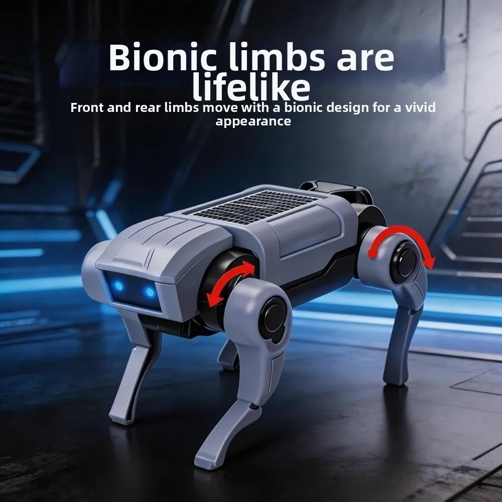 New ABS Eletronic Mechanical Dog Flexible Joints Easy to Install Eletronic Robot Battery Powered Science Teaching Children's
