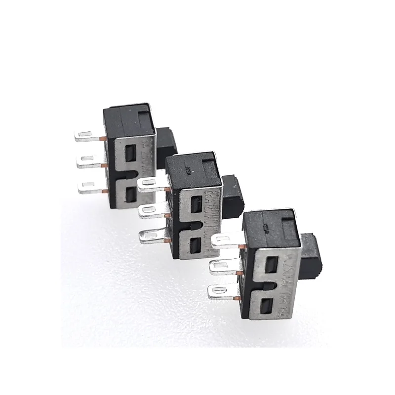 10PCS Q15 Slide Switch SS12D With short legs  terminal pin 3pin 2 Position Toggle Switch ON ON 3A250V Handle height 3.5mm