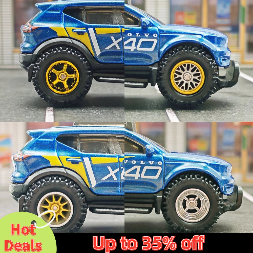 1/64 Model Car Wheels with Rubber All Terrain Removable Tires Refitting Parts for Off-road Vehicle HotWheels Large Size 1 Set