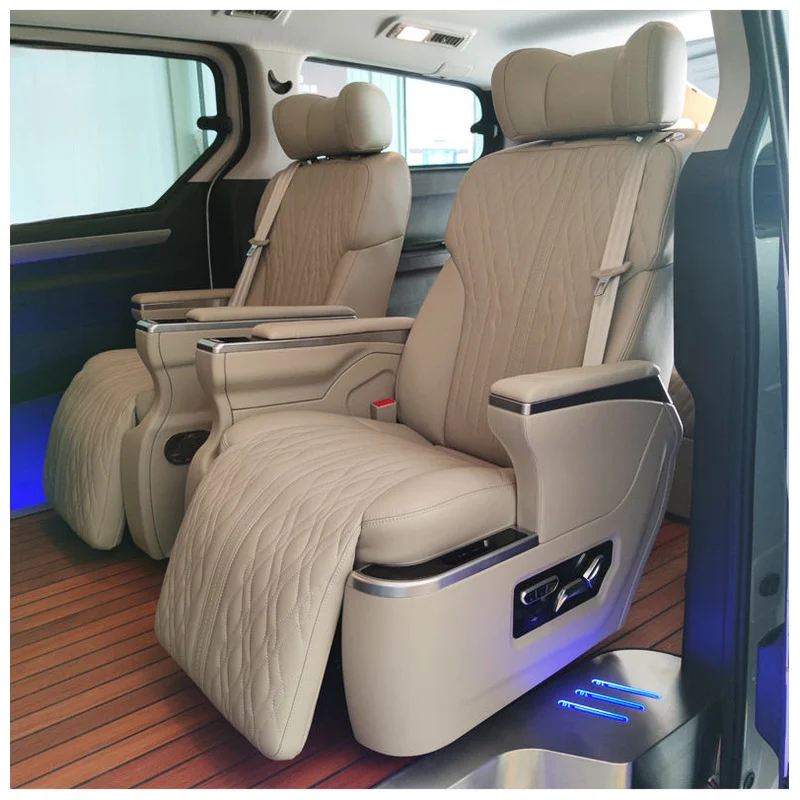Car Accessories Premium Electric Massaging Aviation Captain Seats Interior Conversion Tuning for Vito W447 Hiace Van