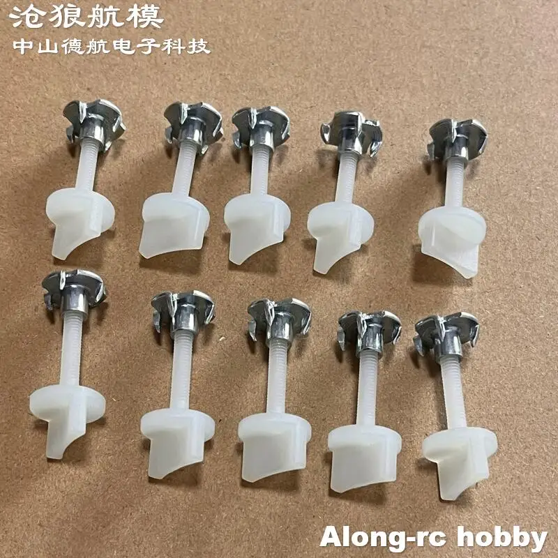 10pcs 4mm or 5mm Nylon Screw Hand Screw For Model Aircraft DIY RC Plane Airplane Gas PlanePart